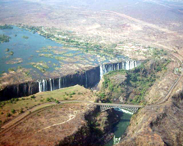 Victoria Falls aerial